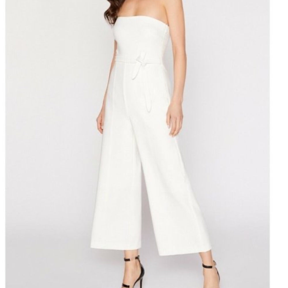 LIKELY - Isla White Wide Leg Jumpsuit